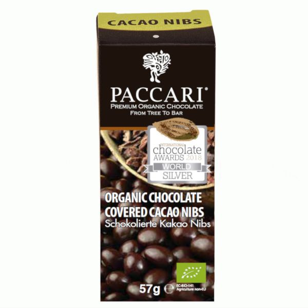 PACCARI Bio Schokolierte Cacao Nibs 57 g